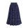 Printed Polka Dot Elastic Polyester Pleated Long Skirt